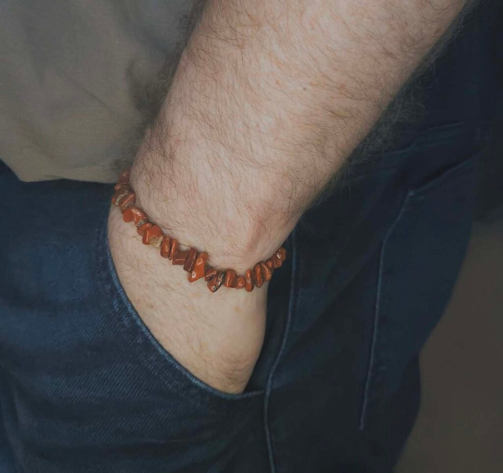 Red Jasper Chip Bracelet