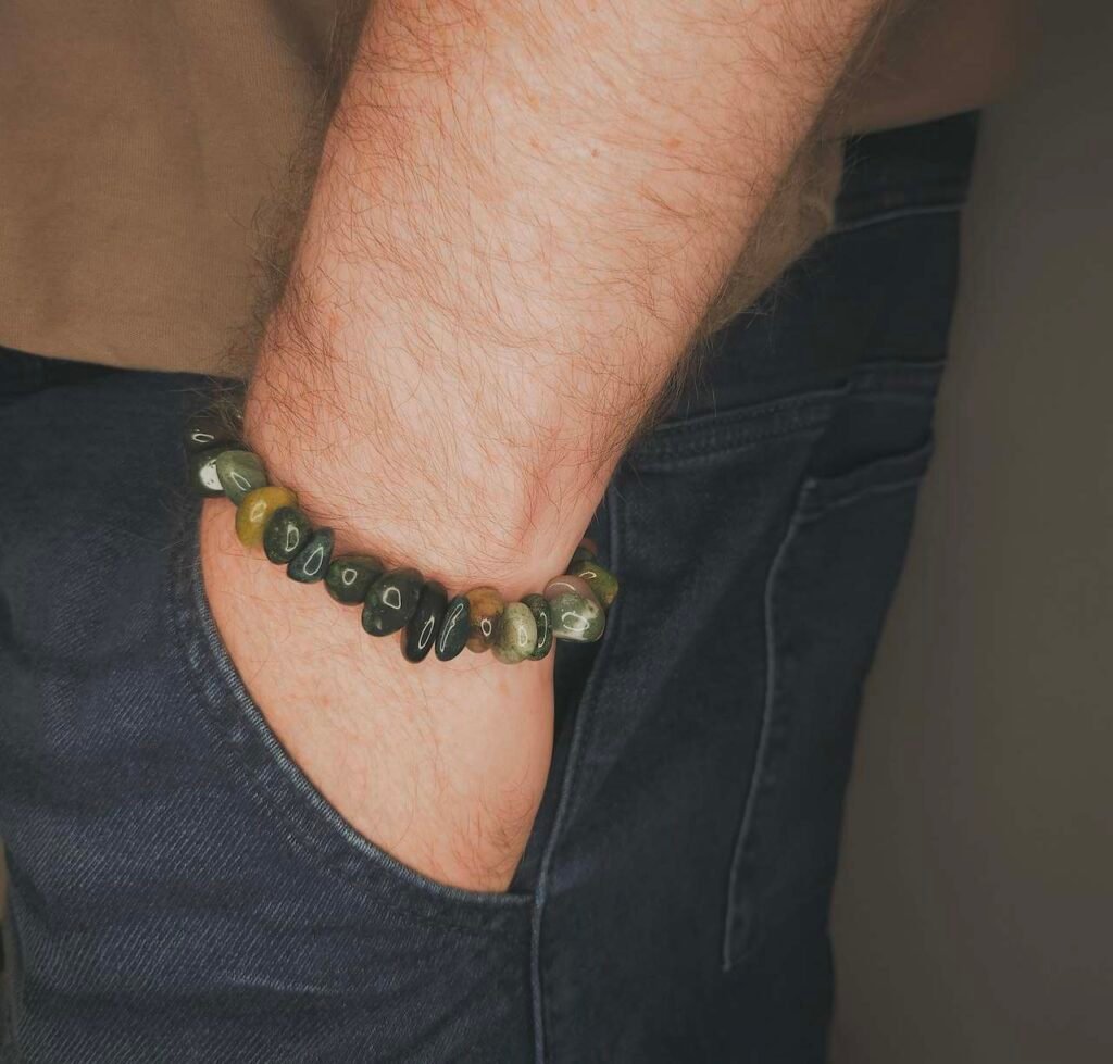 Bloodstone Chip (10mm) Bracelet