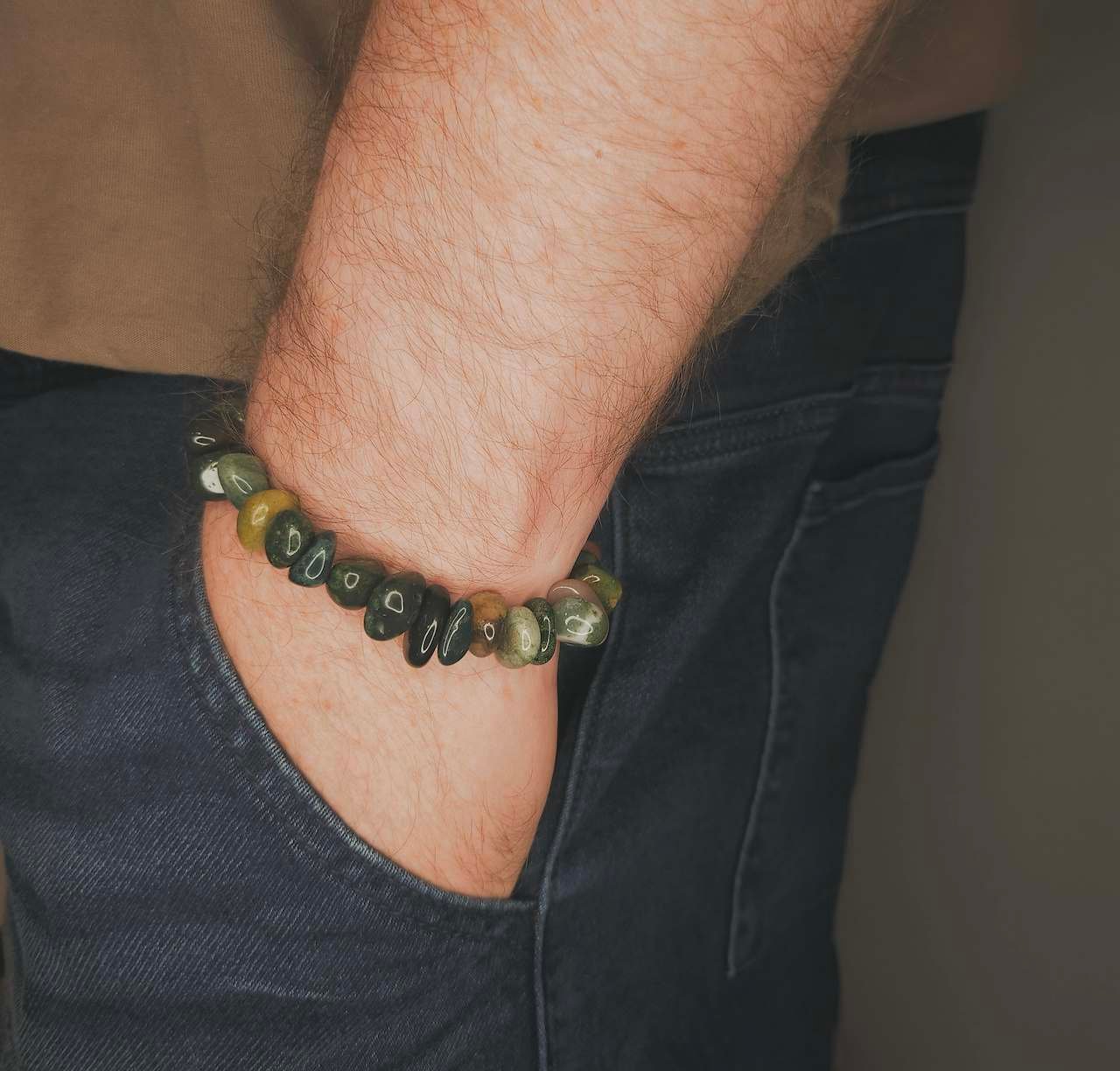 Bloodstone Chip (10mm) Bracelet