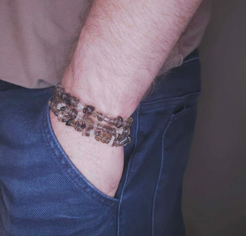 Smoky Quartz Chip Bracelet