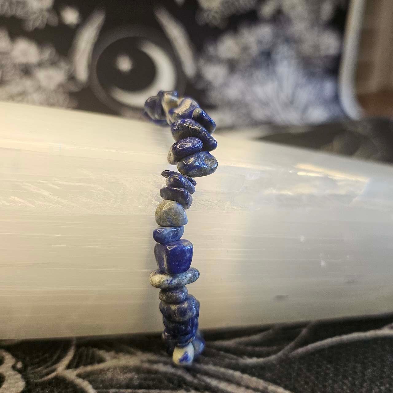 Lapis Lazuli Chip Bracelet - Image 3