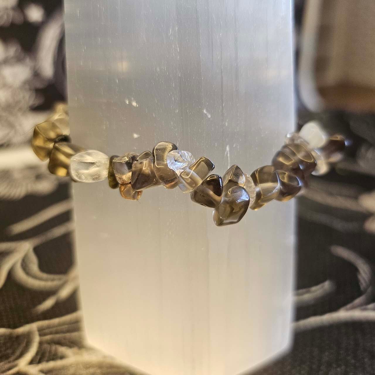 Smoky Quartz Chip Bracelet - Image 5