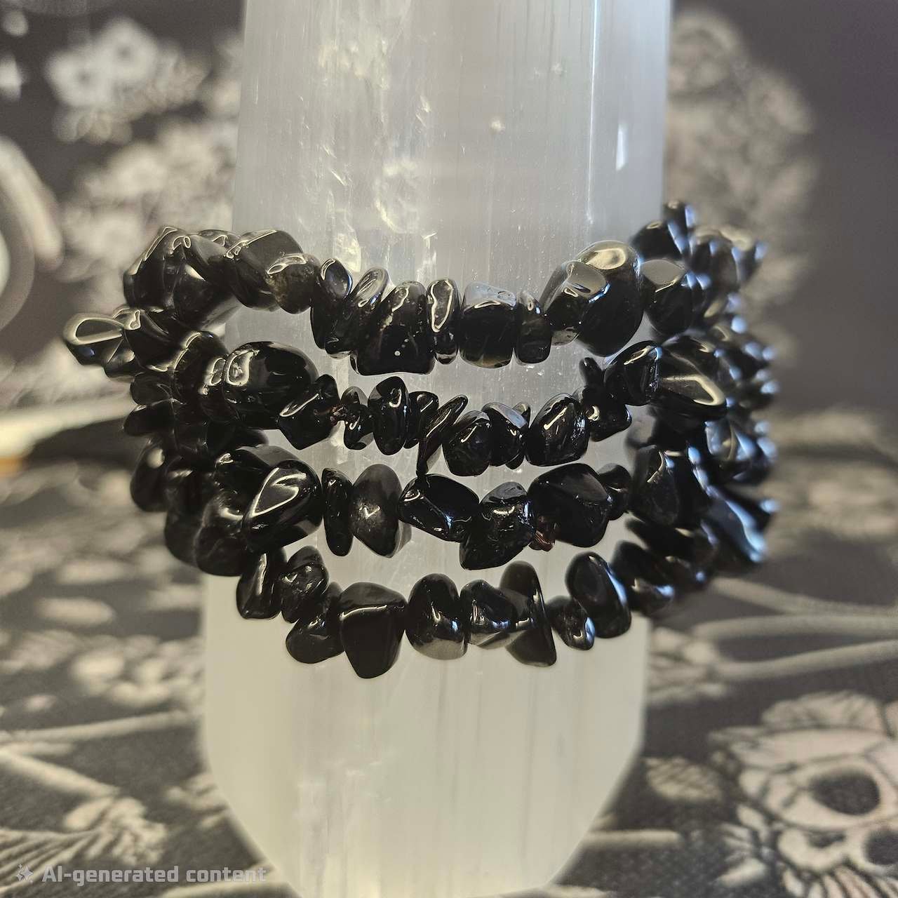 Obsidian Chip Bracelet - Image 4