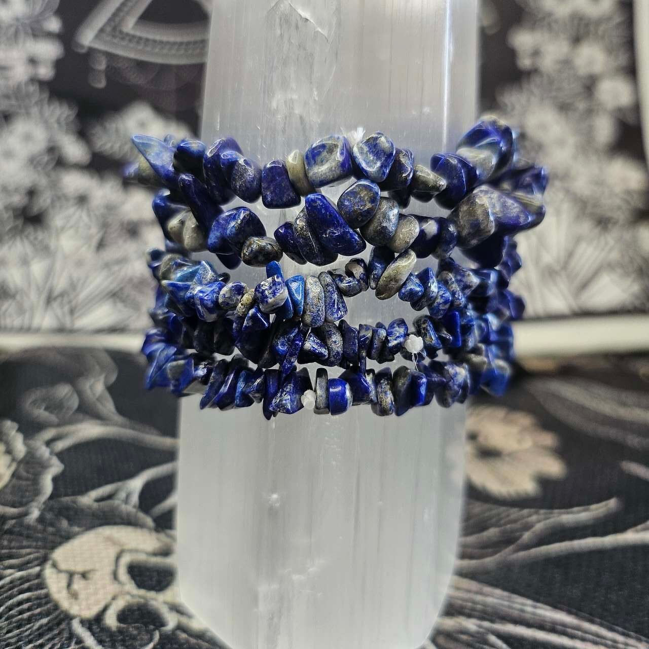 Lapis Lazuli Chip Bracelet - Image 4