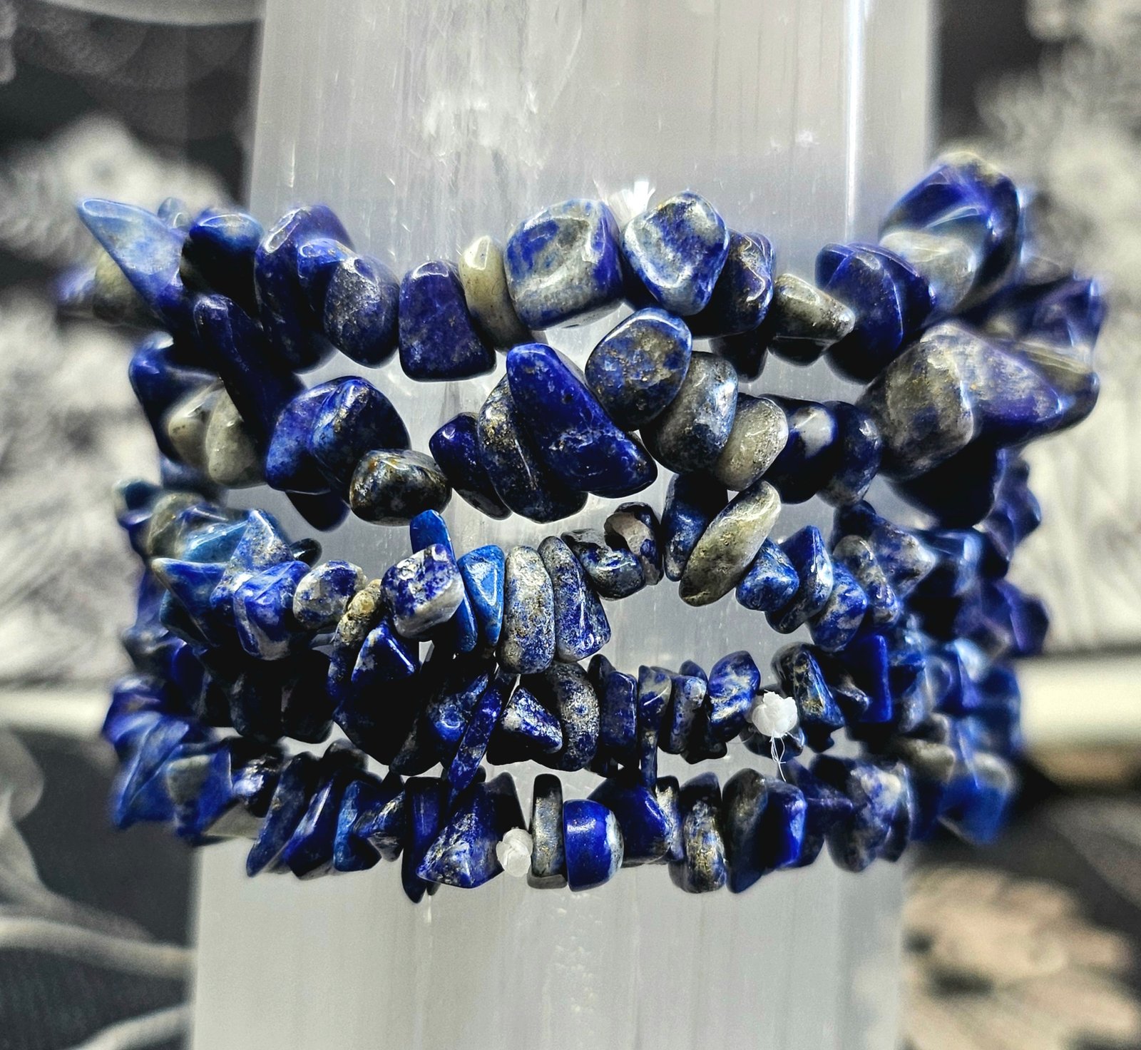 Lapis Lazuli Chip Bracelet - Image 2