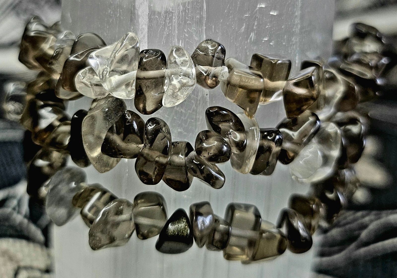 Smoky Quartz Chip Bracelet - Image 2