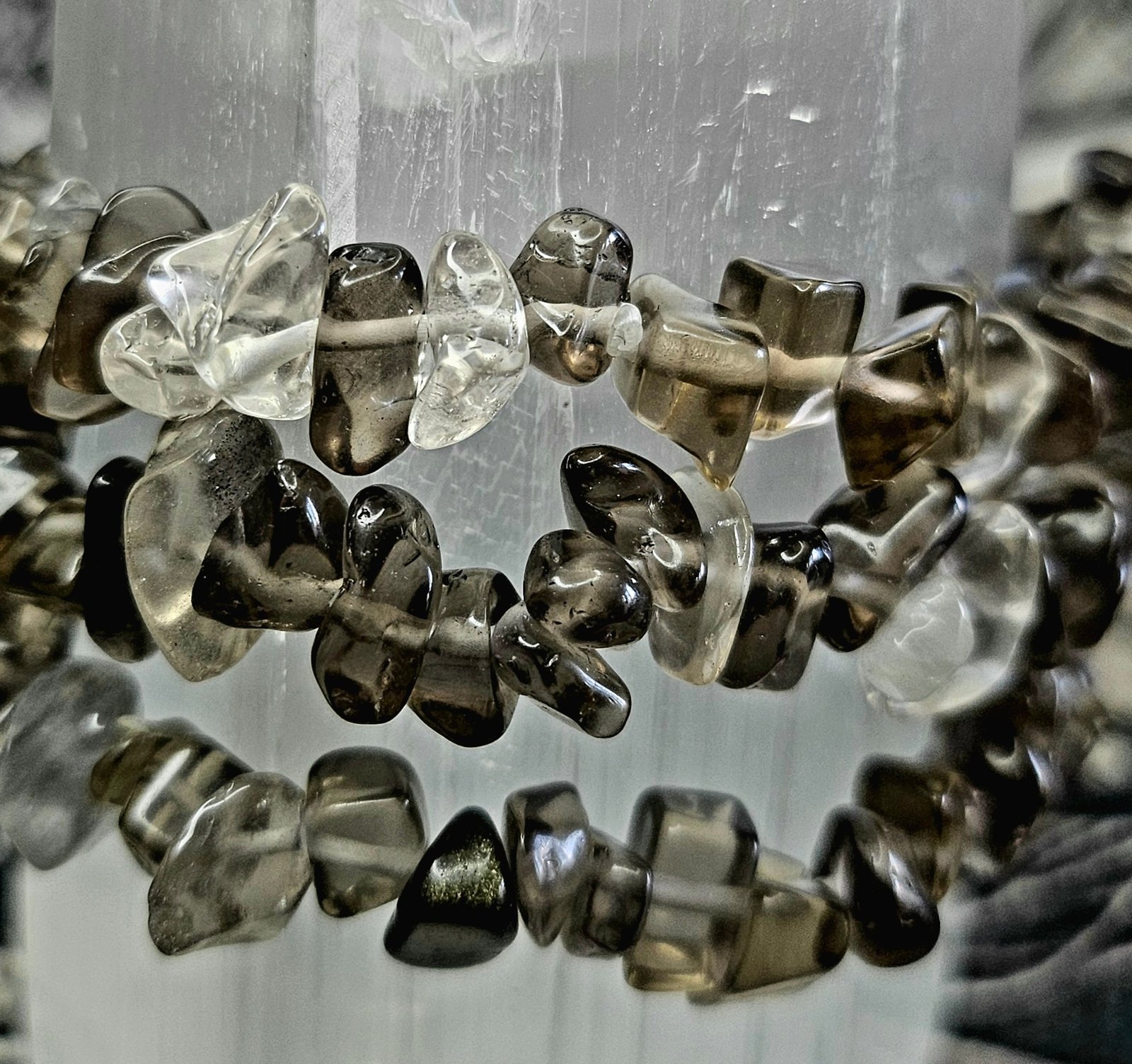 Smoky Quartz Chip Bracelet - Image 4