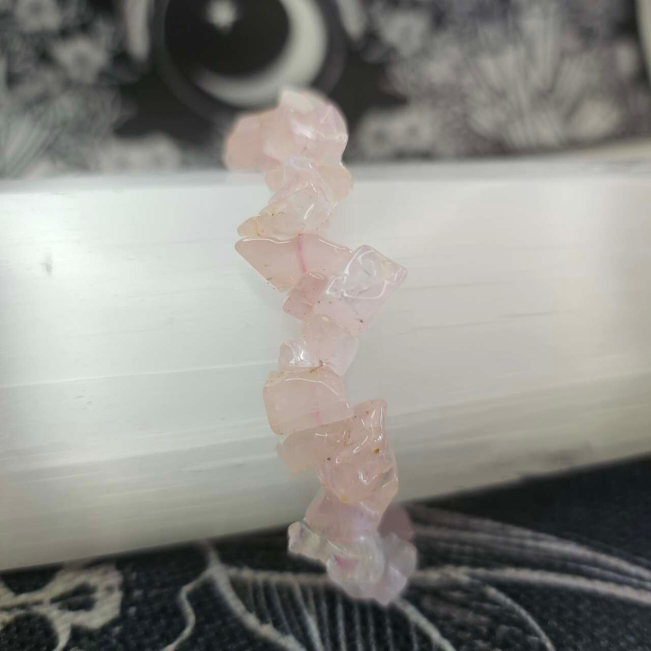 Rose Quartz Chip Bracelet - Image 3