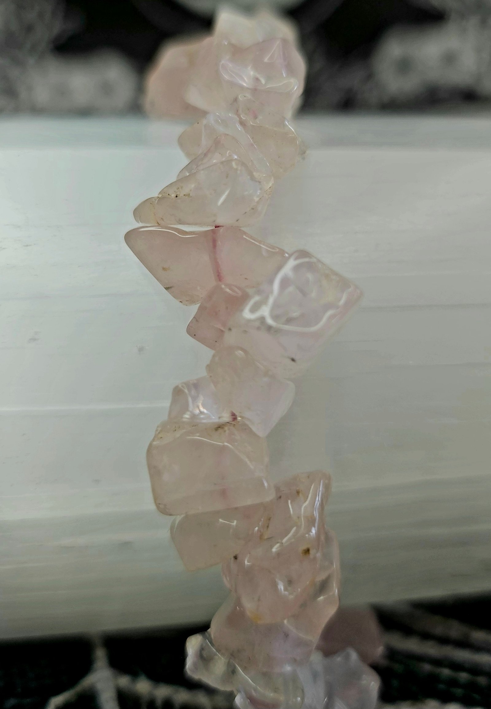 Rose Quartz Chip Bracelet - Image 2