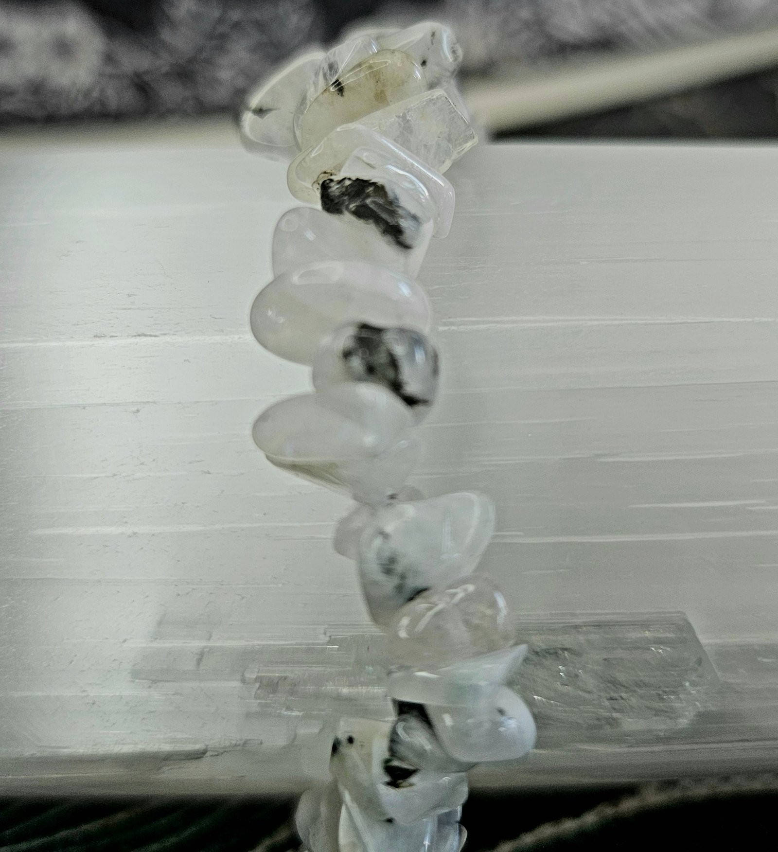Rainbow Moonstone Chip Bracelet - Image 7