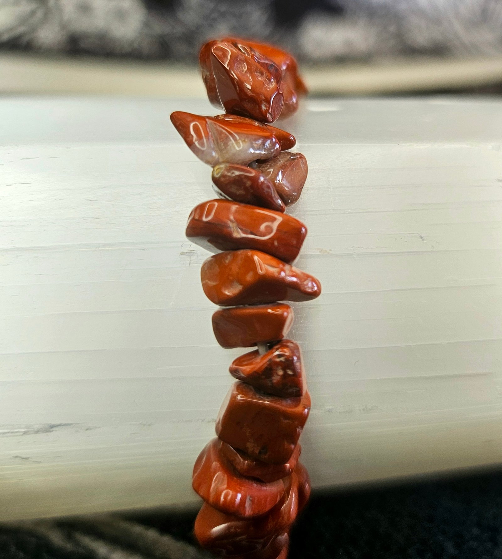 Red Jasper Chip Bracelet - Image 3