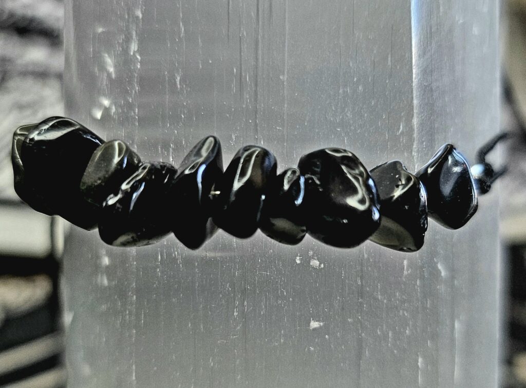 Obsidian Chip (Adjustable) Bracelet