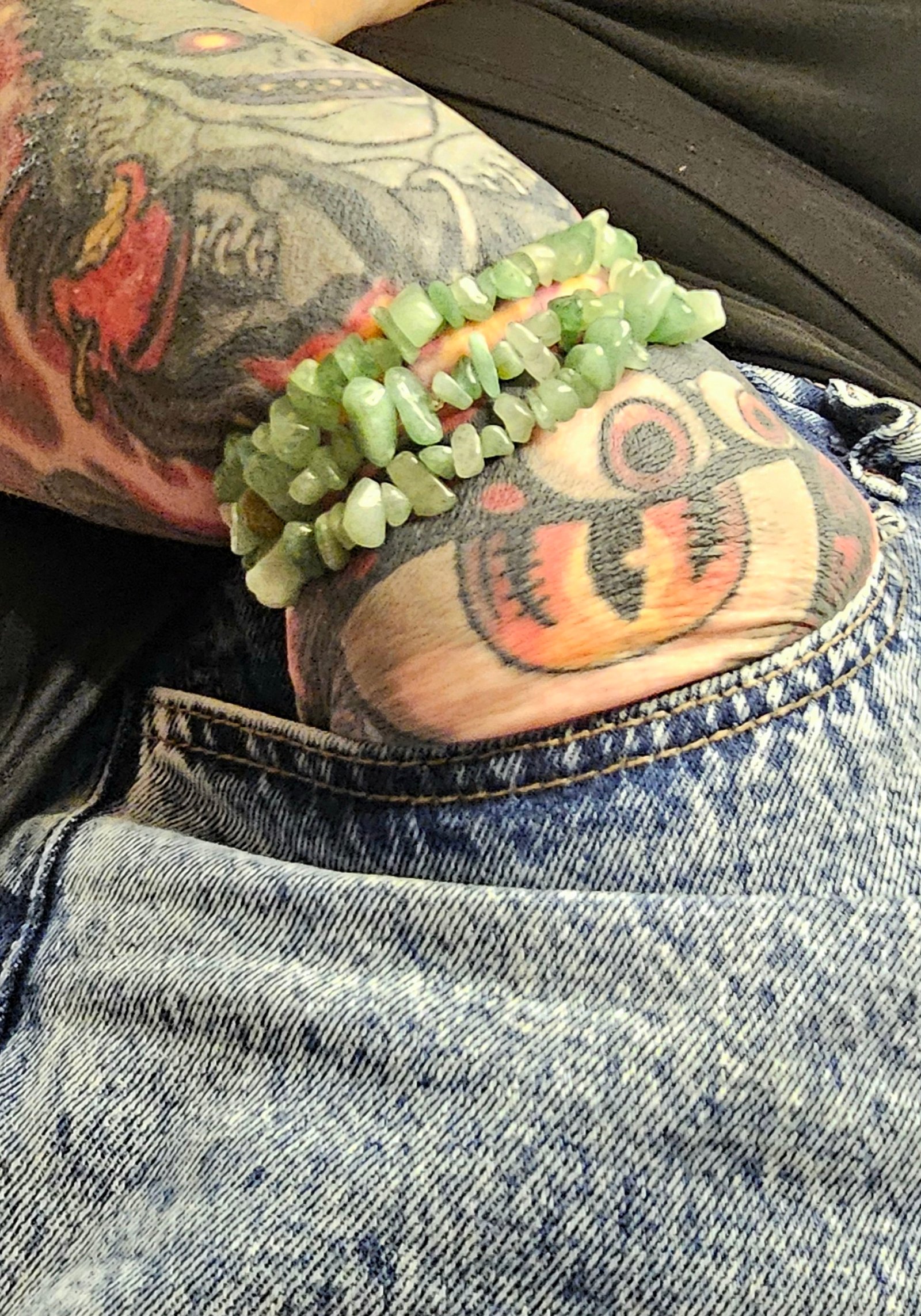 Green Aventurine Chip Bracelet