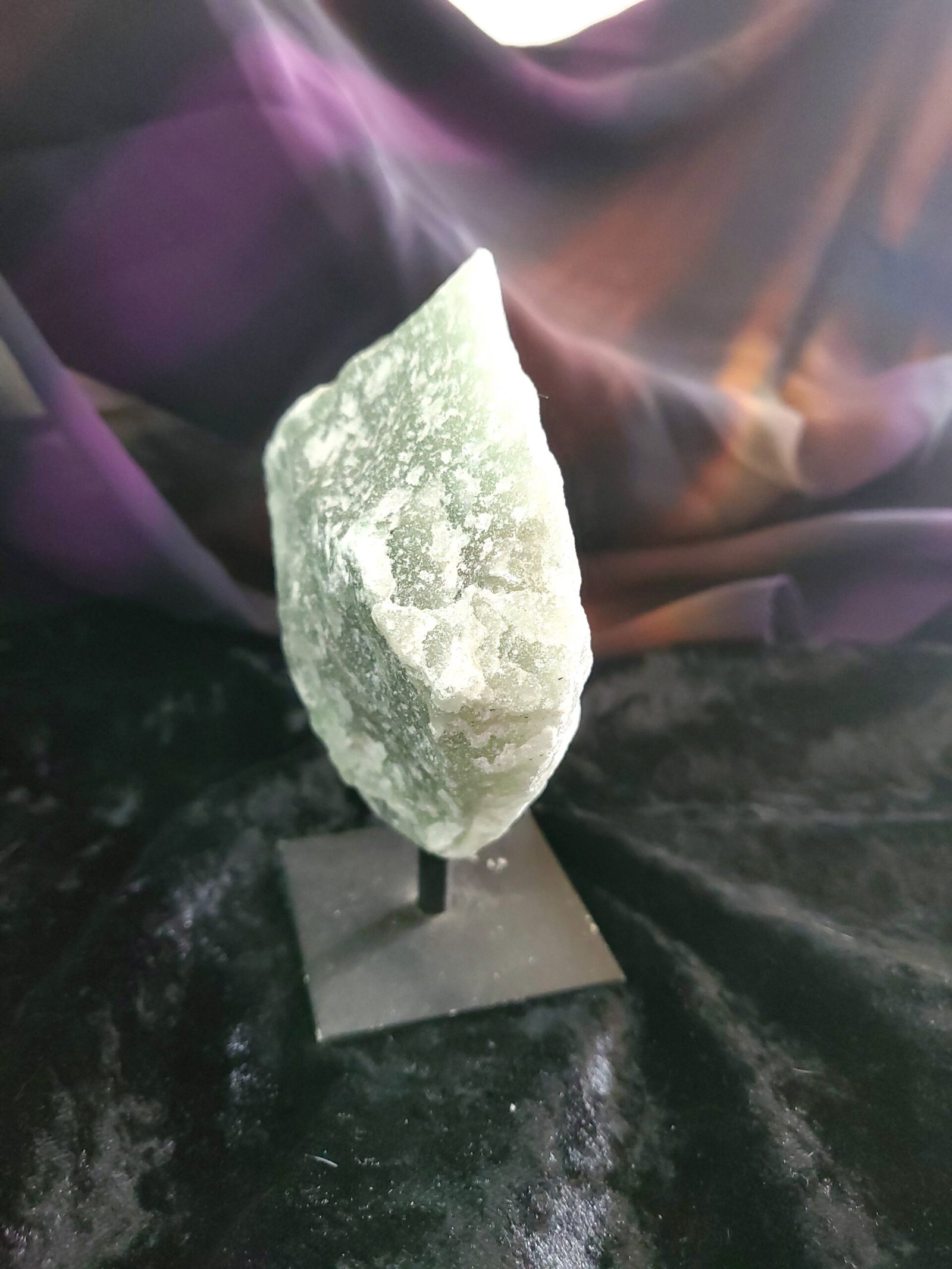 Green Aventurine Rough on Stand - Image 5