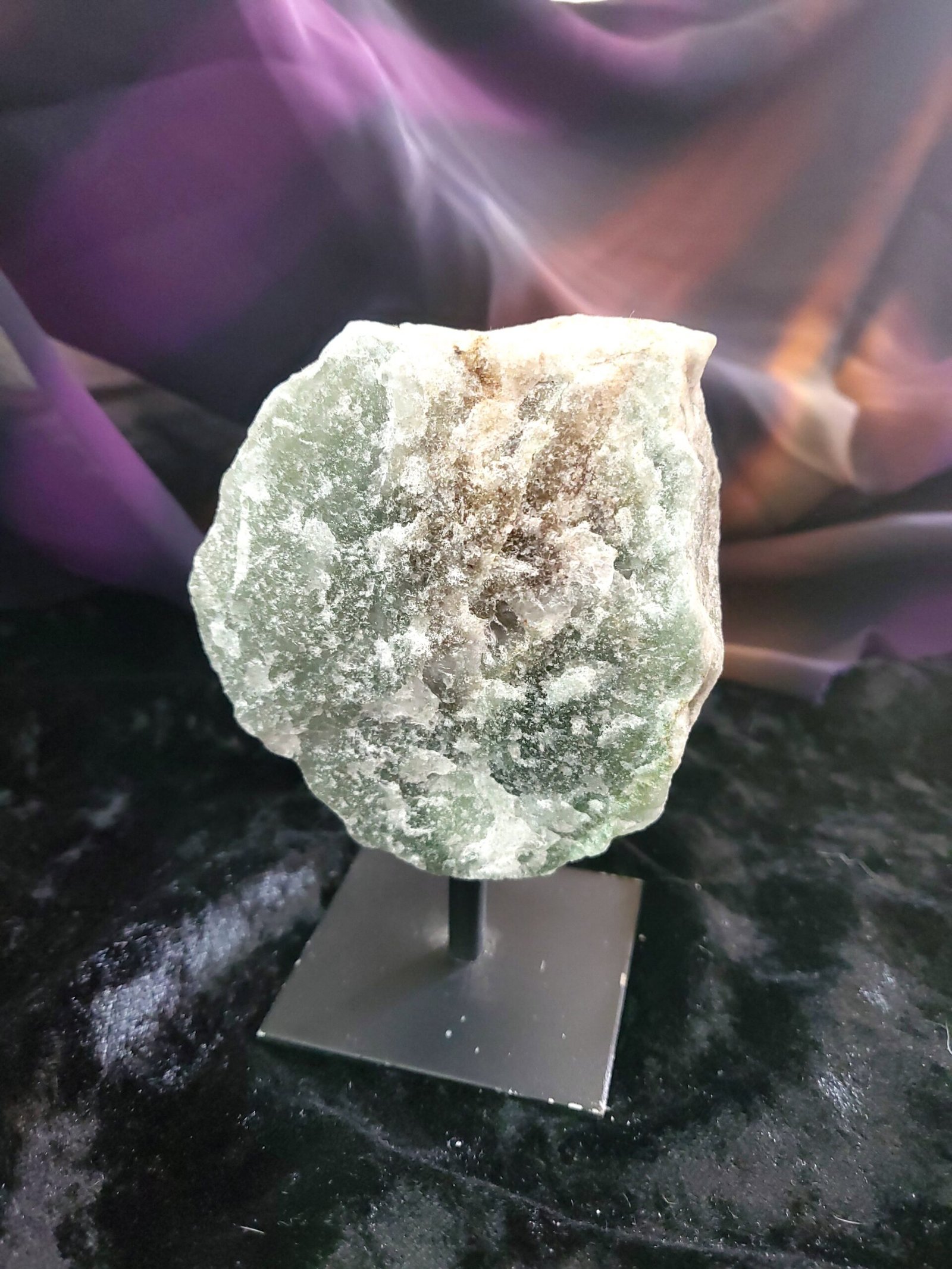 Green Aventurine Rough on Stand - Image 3
