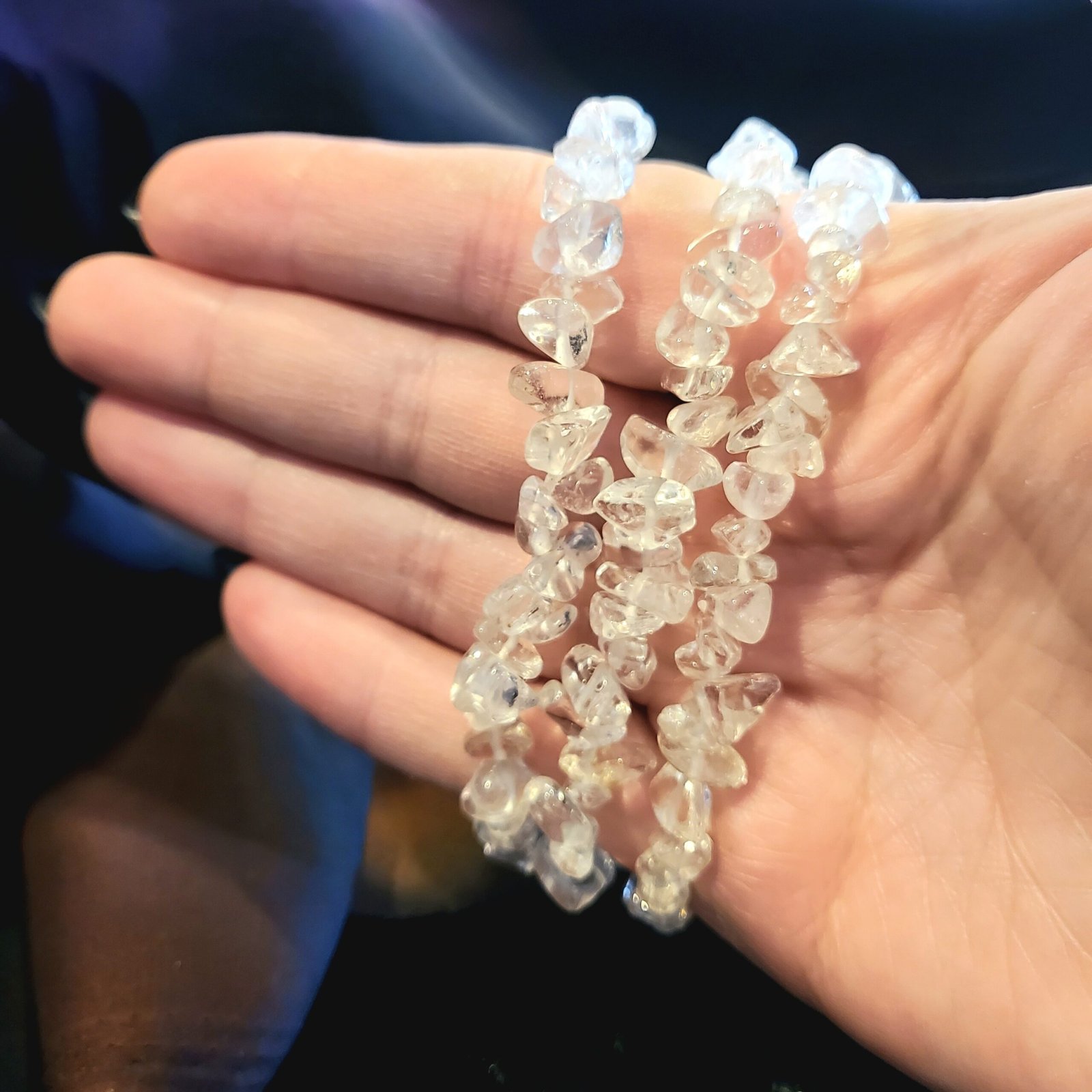 Clear Quartz Chip Bracelet - Image 2