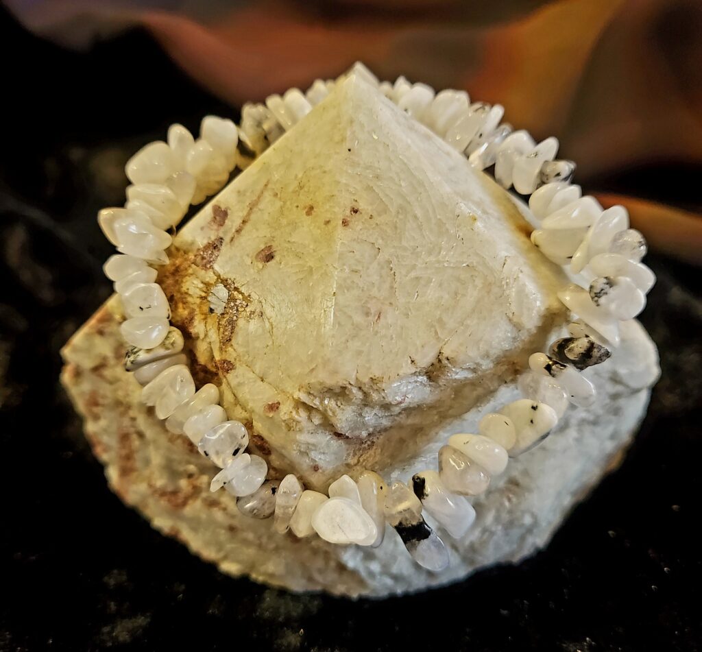 Rainbow Moonstone Chip Bracelet