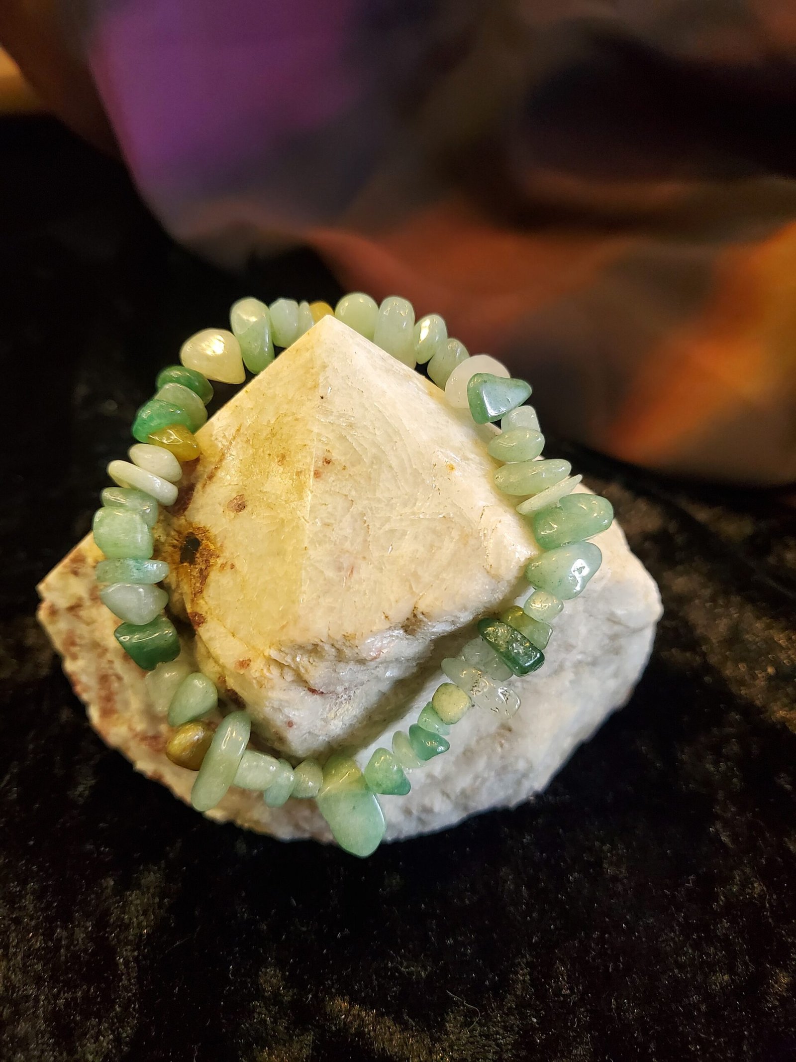 Green Aventurine Chip Bracelet - Image 2