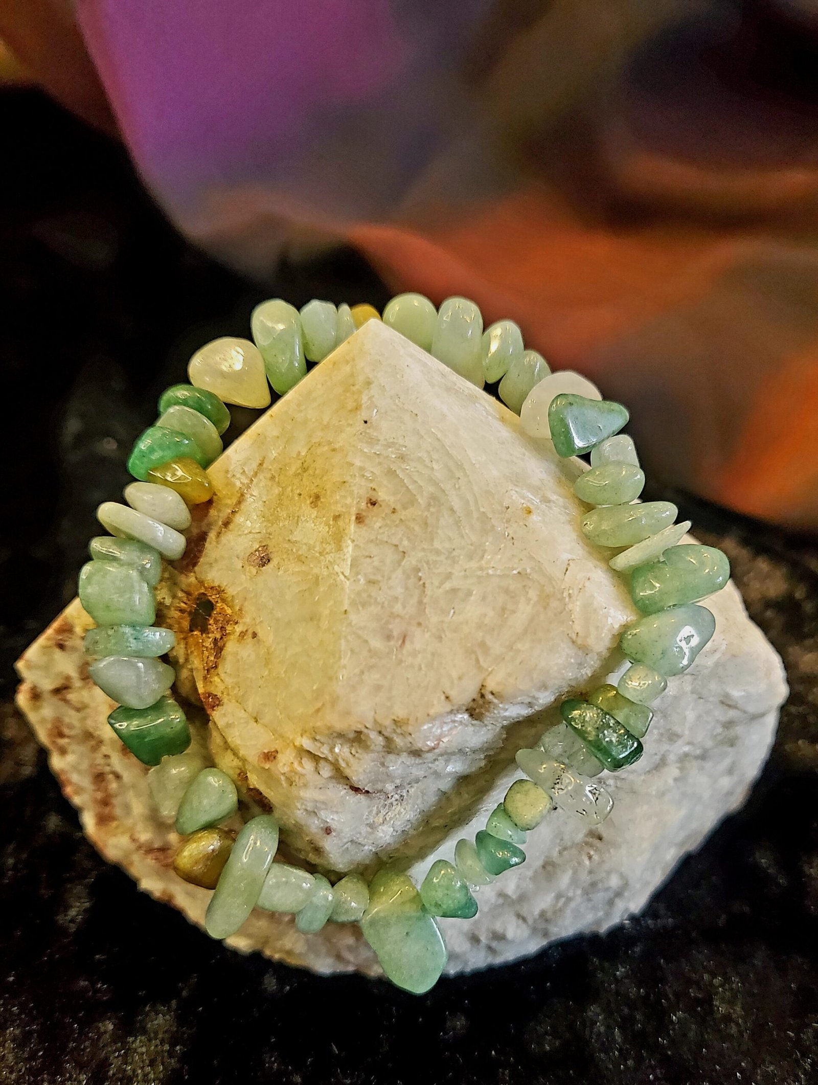 Green Aventurine Chip Bracelet - Image 4