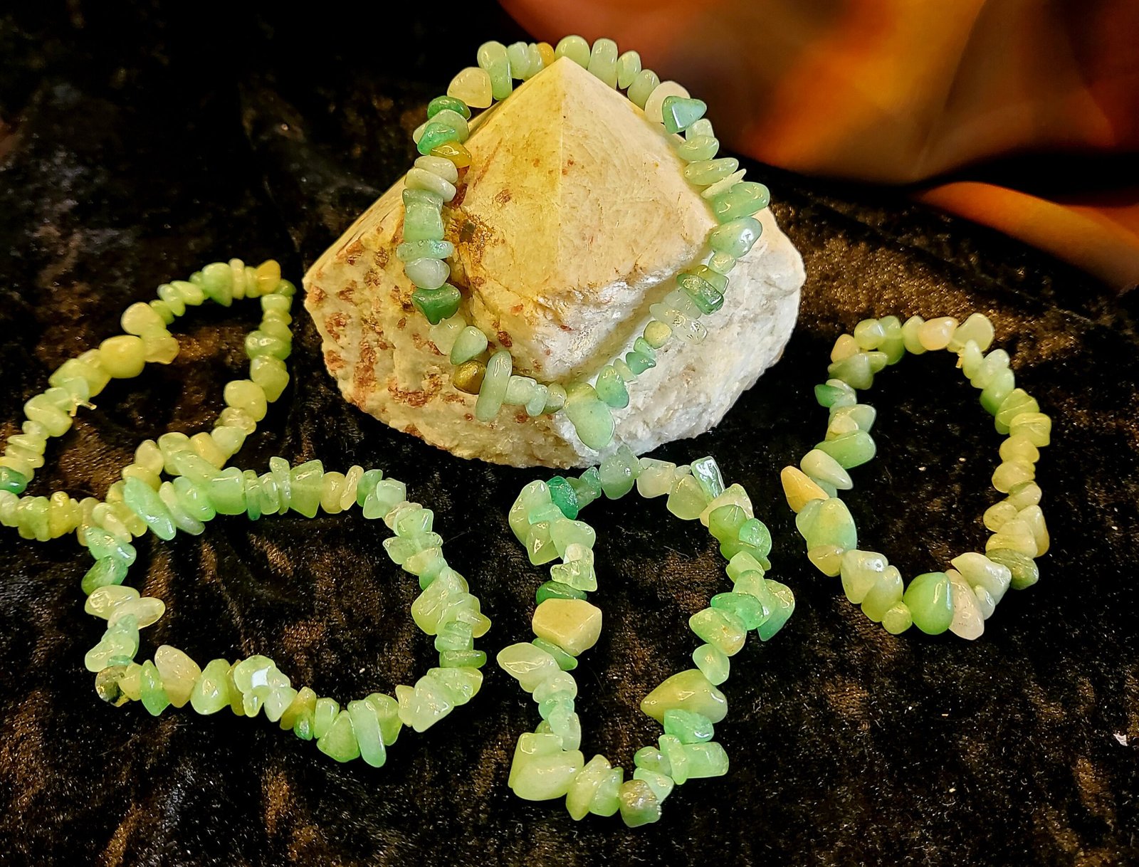 Green Aventurine Chip Bracelet - Image 3