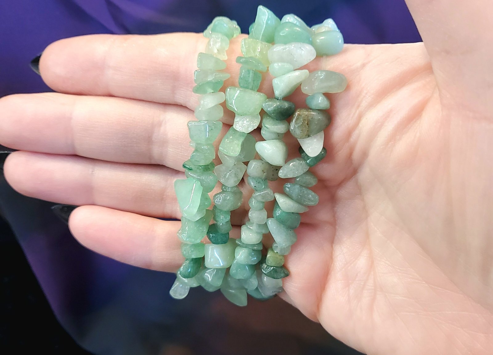 Green Aventurine Chip Bracelet - Image 6