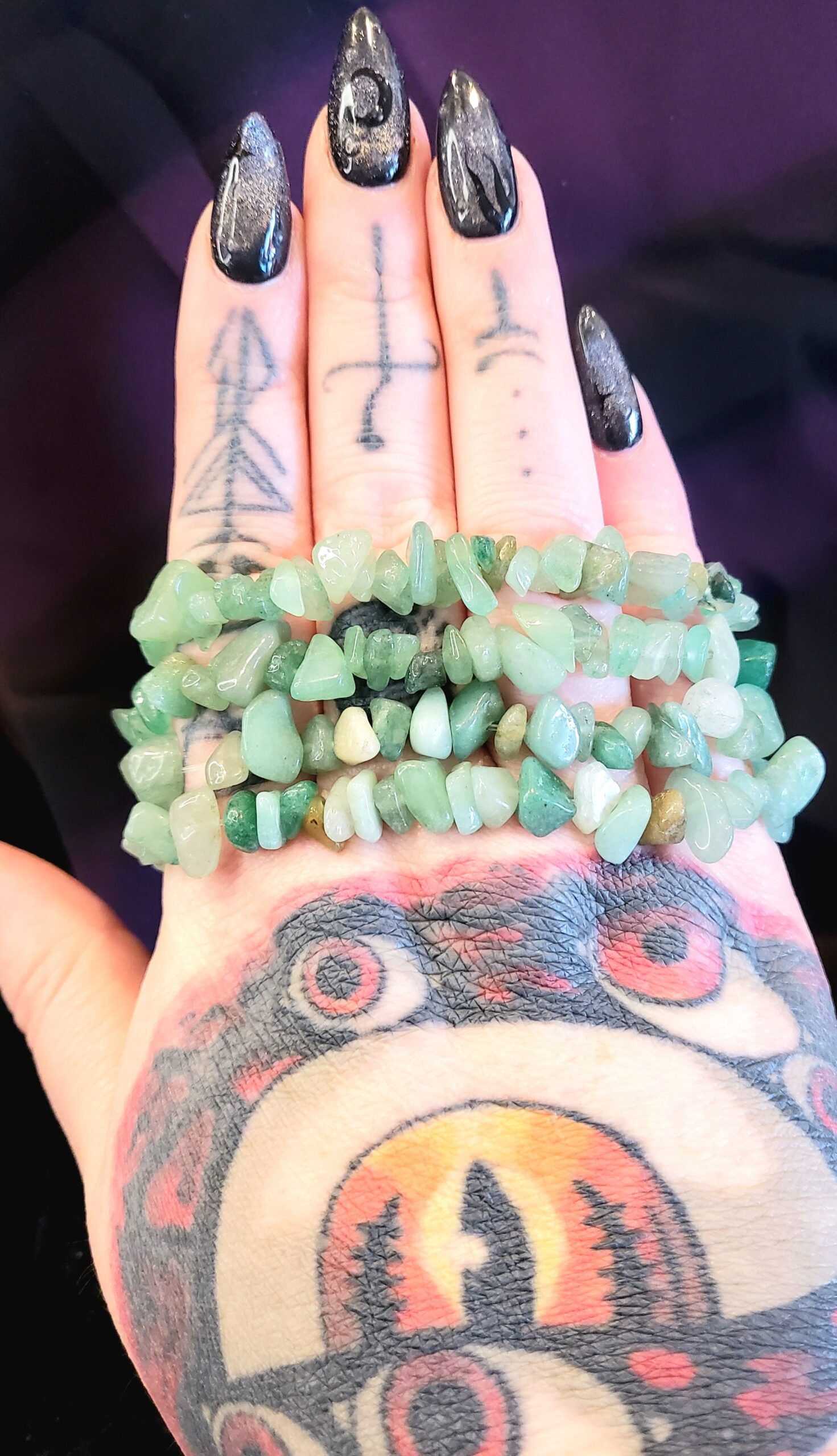 Green Aventurine Chip Bracelet - Image 7