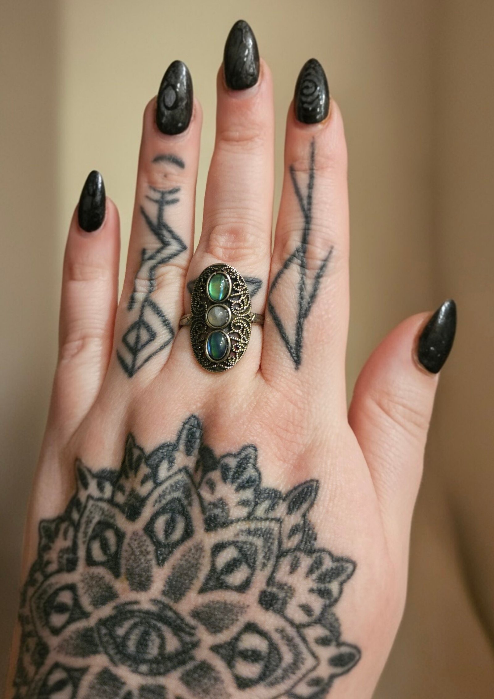 Labradorite Adjustable Ring - Image 2