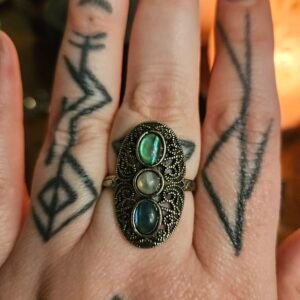 Labradorite Adjustable Ring