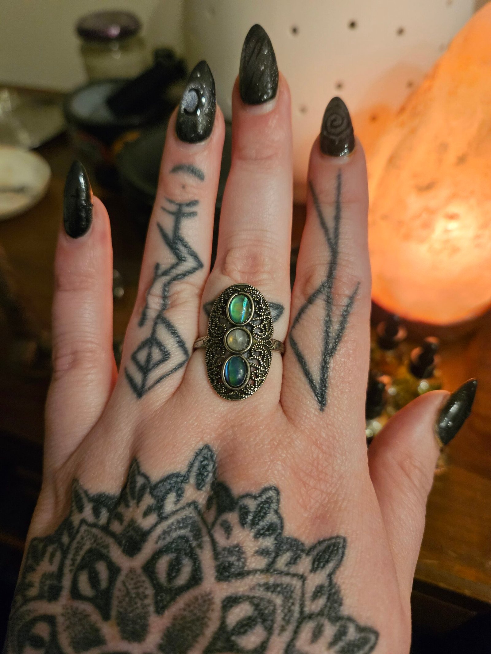 Labradorite Adjustable Ring - Image 5